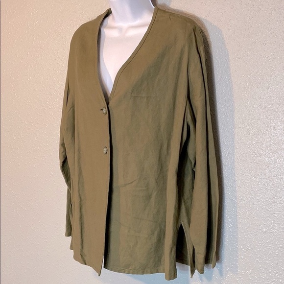 Liz Claiborne Green Blazer Relaxed Fit - Picture 5 of 5